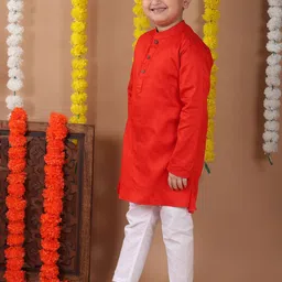 Sangria Boys Pure Cotton Kurta With Trouser image 5