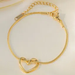 MYKI Stainless Steel Gold-Plated Charm Bracelet-picture-22