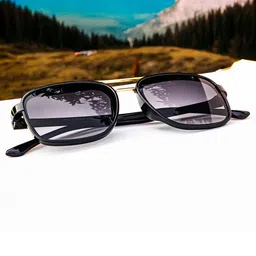 Jiebo Men Black Lens & Black Square Sunglasses with-picture-19