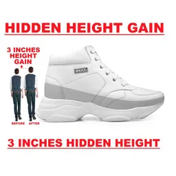 Bxxy Men Round Toe Lace-Ups Hidden Height increasing Elevator Boots image 2