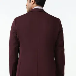 blackberrys Rismo Men's Formal Maroon Textured Blazer image 3