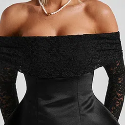 StyleCast Floral Emboridered Off-Shoulder Fit & Flare Mini Dress image 4