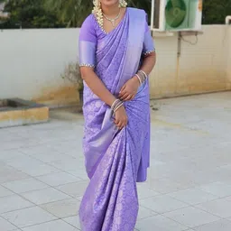 Snofi Creation Floral Zari Art Silk Kanjeevaram Saree-picture-11