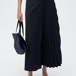 MANGO Pleated Midi Wrap Skirt-picture-48