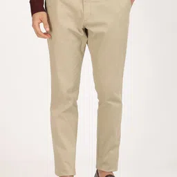 Indian Terrain Men Solid Mid-Rise Urban Tapered Fit Trousers-image-57