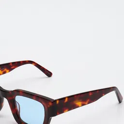 PELLE LUXUR Unisex Rectangle Sunglasses with UV Protected Lens PL25GS373 image 4