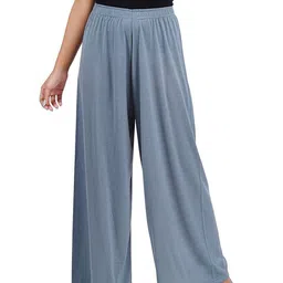 SRISARAS Women Cotton Wide Leg Trousers-image-45
