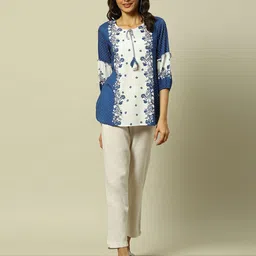 Rangriti Women Floral Printed Round Neck Top-picture-15