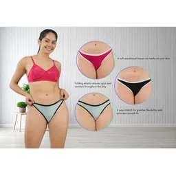 ORLIZEA Set Of 3 Cotton Blend Thongs image 5