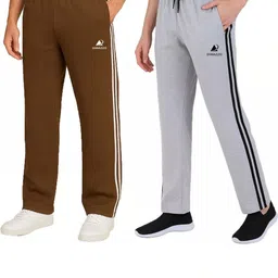 Diwazzo Men Pack Of 2 Mid-Rise Cotton Track Pants-picture-23