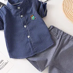 YK Boys Striped Shirt With Shorts-picture-30