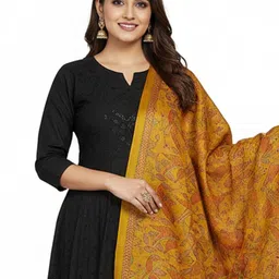 Traditions Bazaar Birds Embroidered Kantha Work Dupatta image 2