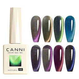 CANNI Set Of 8 Color Nail Gel Polish-9ml Each-Starry Sky Miracle Collection-13031Ek image 1