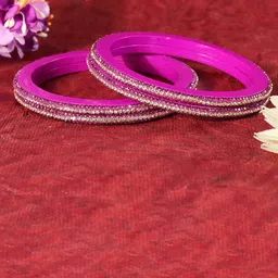 ZULKA Set Of 8 Zircon Diamond -Studded Kada Bangles image 4