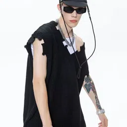 StyleCast x Revolte Men Cable Knit Sweater Vest image 3