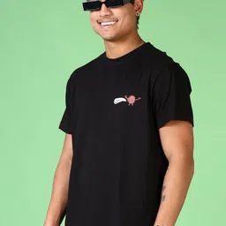 LIMEROAD Men Printed Applique T-shirt image 3