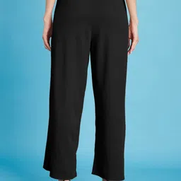SZN Women Textured High-Rise Wrinkle Free Trousers image 5