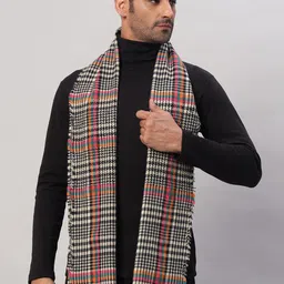 HANDICRAFT PALACE Men Checked Merino Wool Mufflers image 1