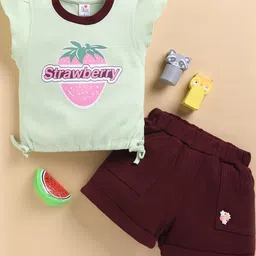 I LOVE MOM Girls Green Clothing Set-picture-40