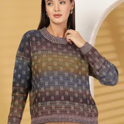 R.Code by The Roadster Life Co. Women Woollen Pullover Sweaters-picture-13