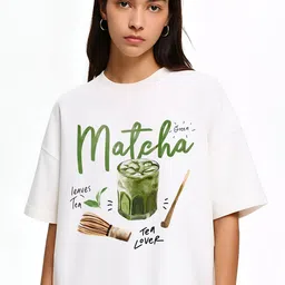 UniBlu Graphic Printed Drop Shoulder Sleeves Cotton Oversized T-shirt-picture-20