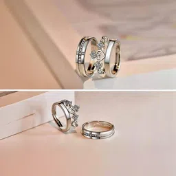 Teeragaj Set Of 2 Stone-Studded Adjustable Finger Rings-picture-17