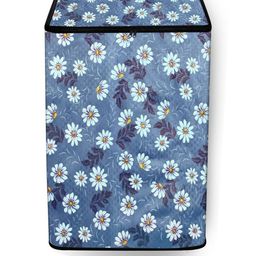 The Furnishing Tree Blue Printed Washing Machine Cover-picture-47