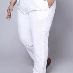 AAVONI Women Relaxed Straight Leg Easy Wash Trousers-picture-43