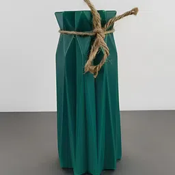 DecorTwist Green Textured Centerpiece Flower Vases for Home Decor image 4