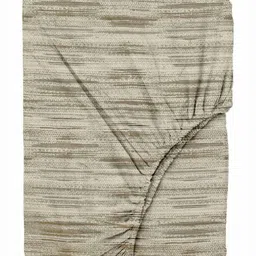 Trance Home Linen Taupe & Brown Printed 180 TC Queen Bedsheet Sets - 1.83 m x 1.52 m image 3