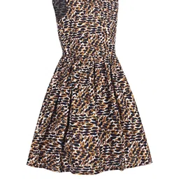 Alisha Moda Leopard Print Fit & Flare Dress image 3