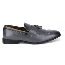 louis stitch Ash Grey Shoes Tassel Style Moccasins for Men (MCPLTA) (Size-8UK) Mocassin For Men image 4