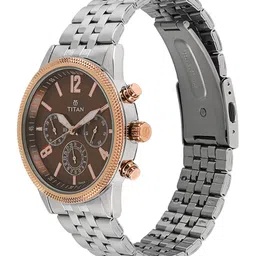 Titan Men Brown Analogue Watch 1734KM03 image 2