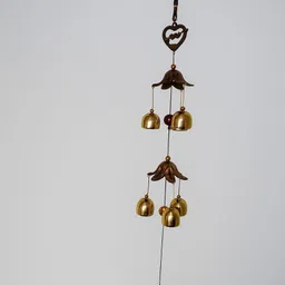 shopti Home Decor Bell Wind Chime Nylon, Brass Windchime-picture-25