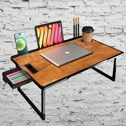 hevenq Study Table for Kids and Laptop Table Wood Study Table Wood Portable Laptop Table image 1