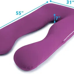 winx Premium series Polyester Fibre Solid Pregnancy Pillow Pack of 1 image 3