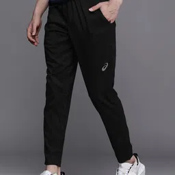 ASICS Men Black Solid Slim Fit Reflective Running Track Pants-image-7