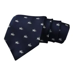 PELUCHE Unisex Blue Woven Design Broad Tie-image-60