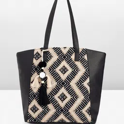 Anouk Geometric Oversized Structured Tote Bag image 1