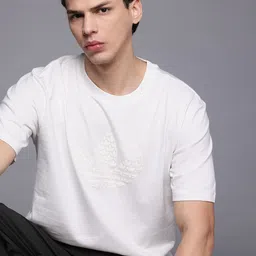 ADIDAS Originals Logo Print Pure Cotton T-shirt-picture-31