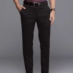 Raymond Men Mid-Rise Slim Fit Formal Trousers-picture-33