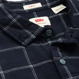 Levis Slim Fit Checked Cotton Linen Casual Shirt image 5
