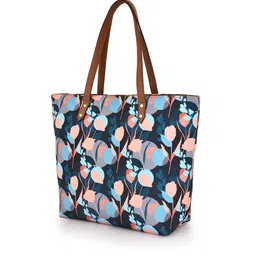 DressBerry Printed Shopper Shoulder Bag with Applique image 3