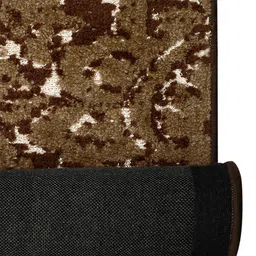 PRESTO Brown & Beige Printed Anti-Skid Carpet image 3