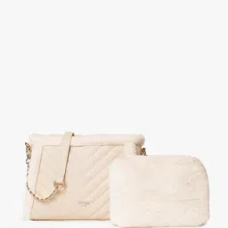 dune london Delamereo Quilted Sling Bag with Pouch image 1