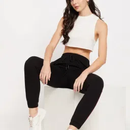 Camla Black Regular Fit Joggers image 4