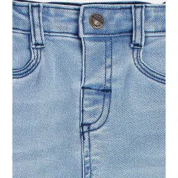 MINIKLUB Kids Blue Solid Denim Pants image 3