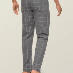 XYXX Grey & Navy Slim Fit Pyjama Pants (Pack Of 2) image 3