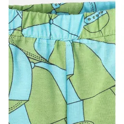 MINIKLUB Kids Green & Blue Printed Shorts image 3