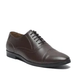 Teakwood Leathers Men's Brown Oxford Shoes image 3